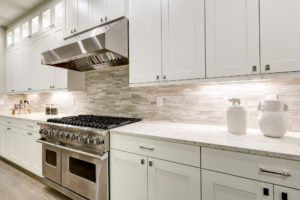 Custom White Cabinets and Countertop